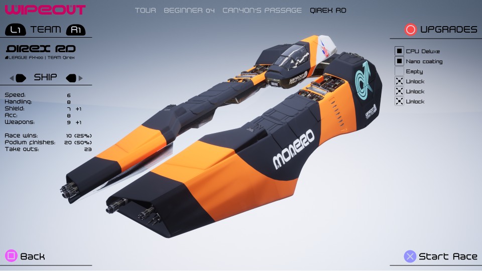 Ship selection - light theme